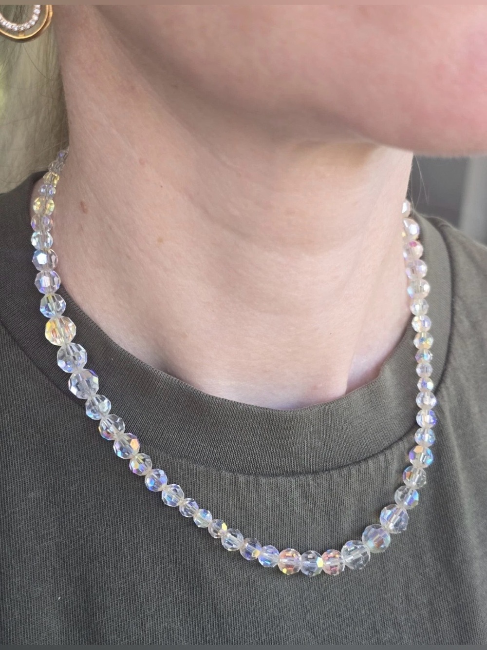 Authentic Swarovski Beaded Aurora Borealis Necklace. BNIB. RARE FIND. - Picture 6 of 10